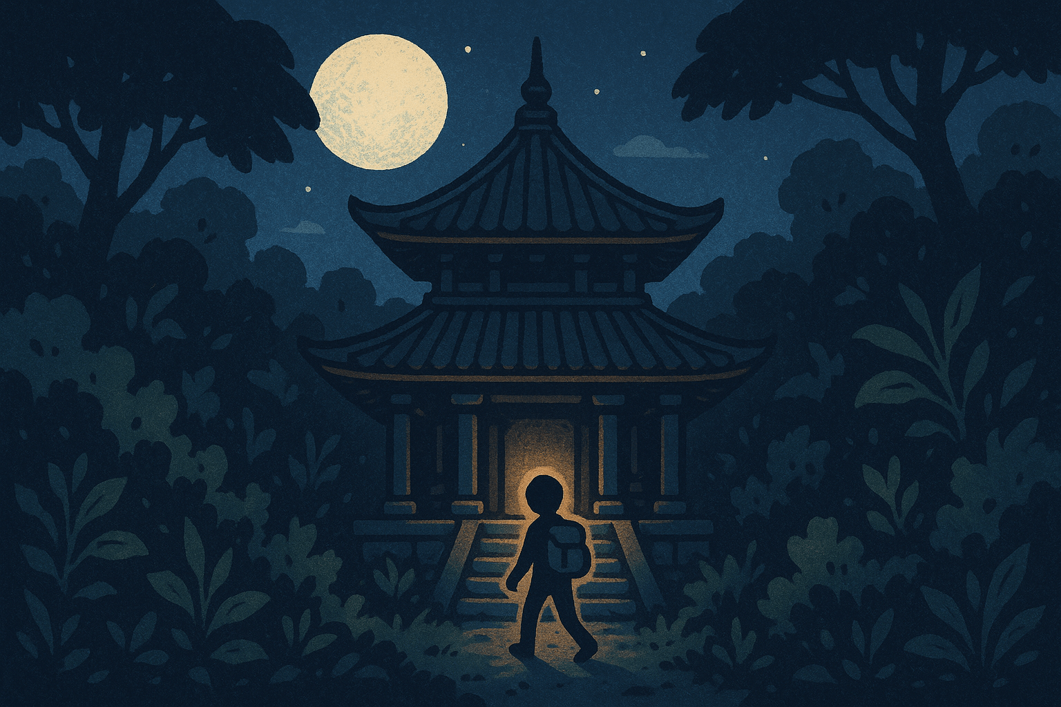 Temple de nuit